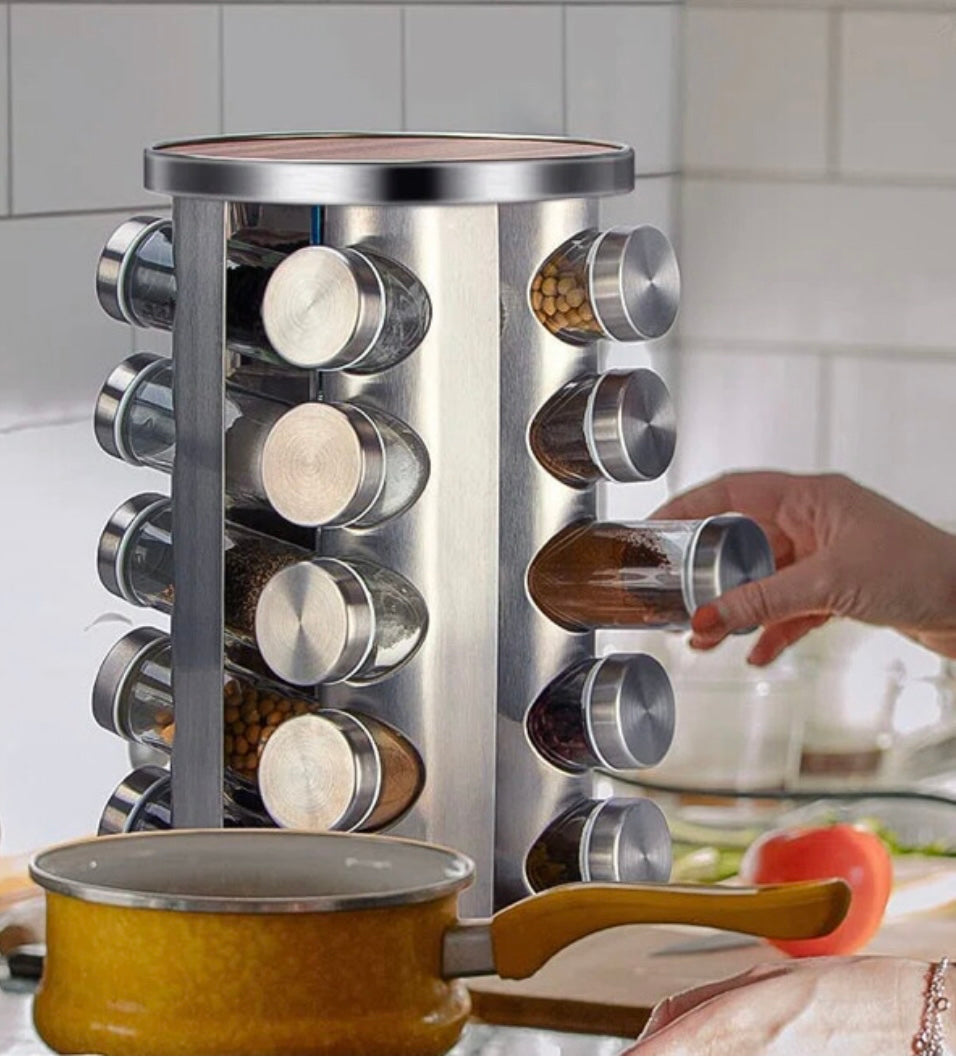 16-Jars Rotating Spice Rack – trendly