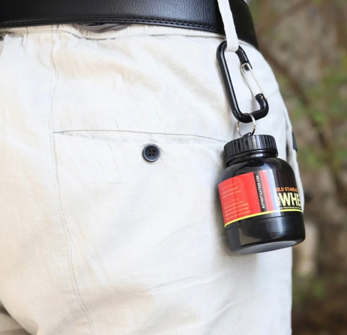 Mini Whey Protein Keychain