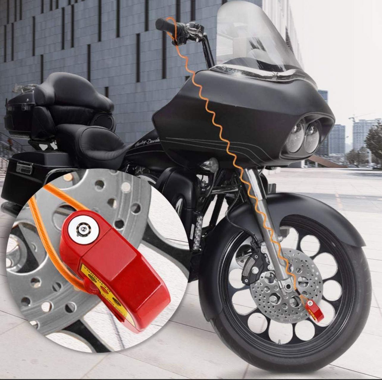 Motorcycle Alarm Disk Lock