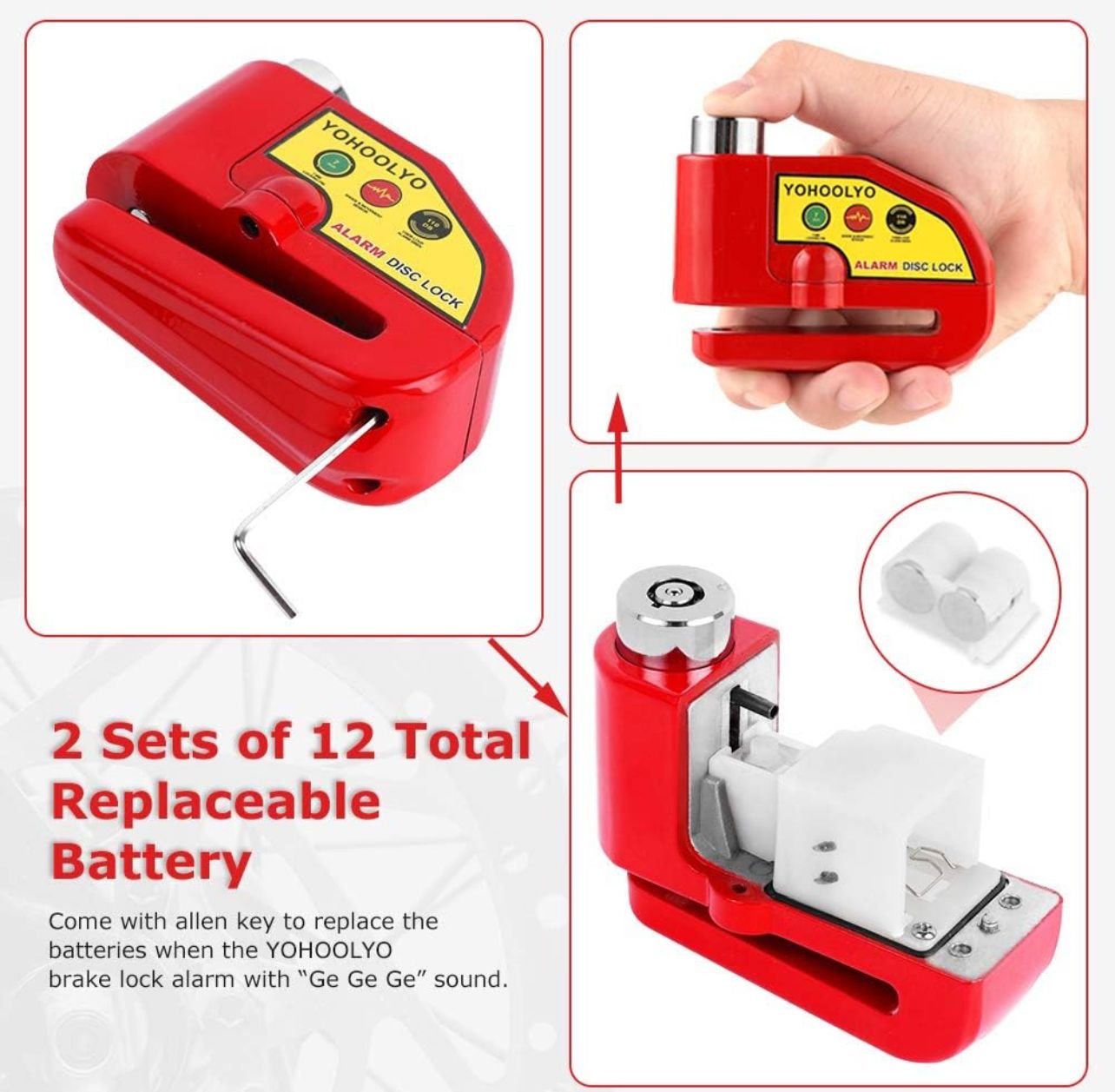 Motorcycle Alarm Disk Lock